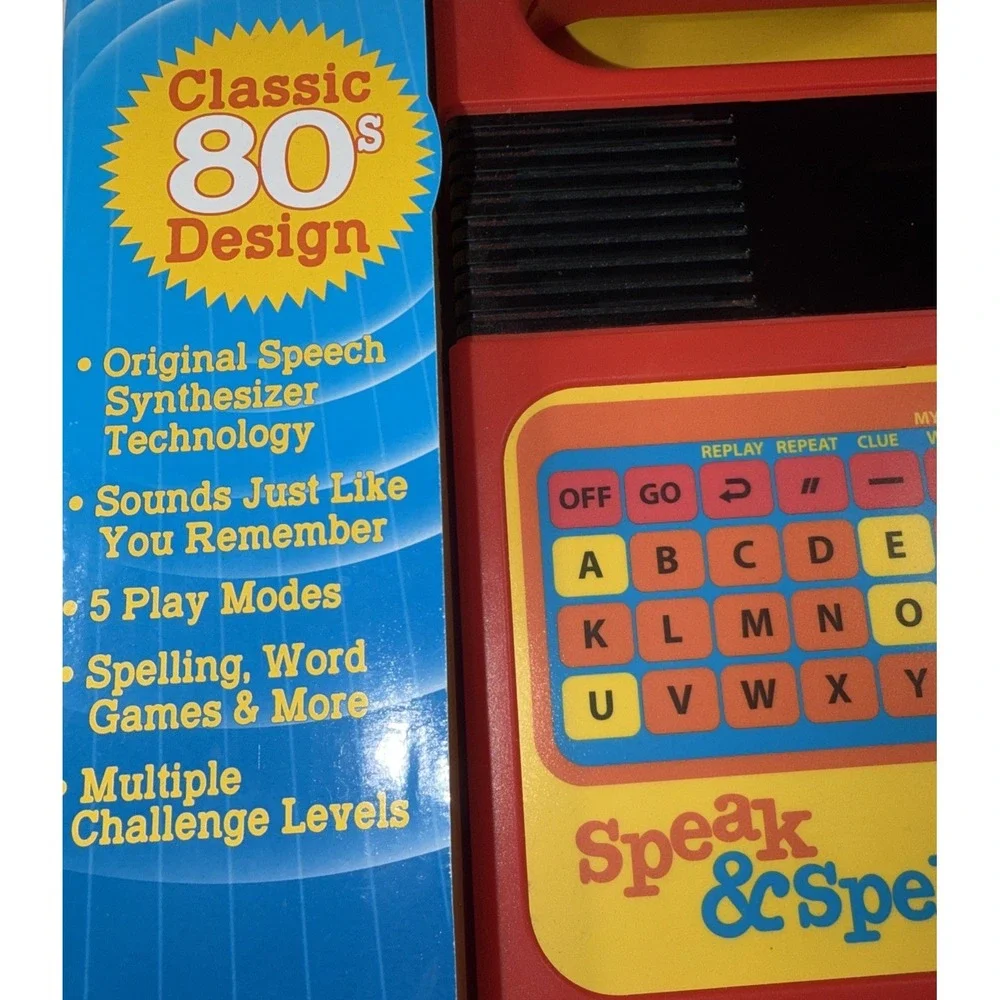 NIB‎ Speak & Spell Electronic Game Educational Learning Toy Games 80's Design